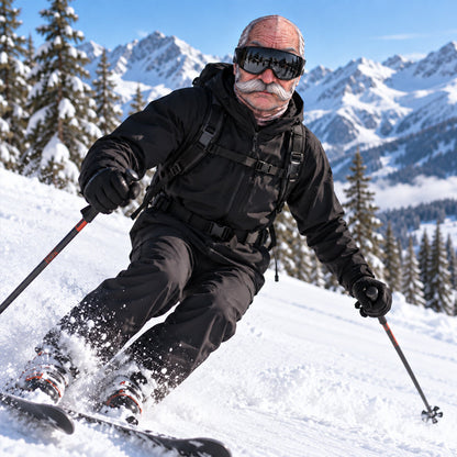 🤣 Funny Realistic Face Balaclava | Hilarious Ski & Snowboard Resort Party Mask, Winter Slopes Group Gear