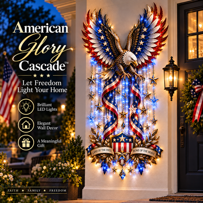✨Last Day 49% OFF-🦅American Eagle Glory Waterfall Light