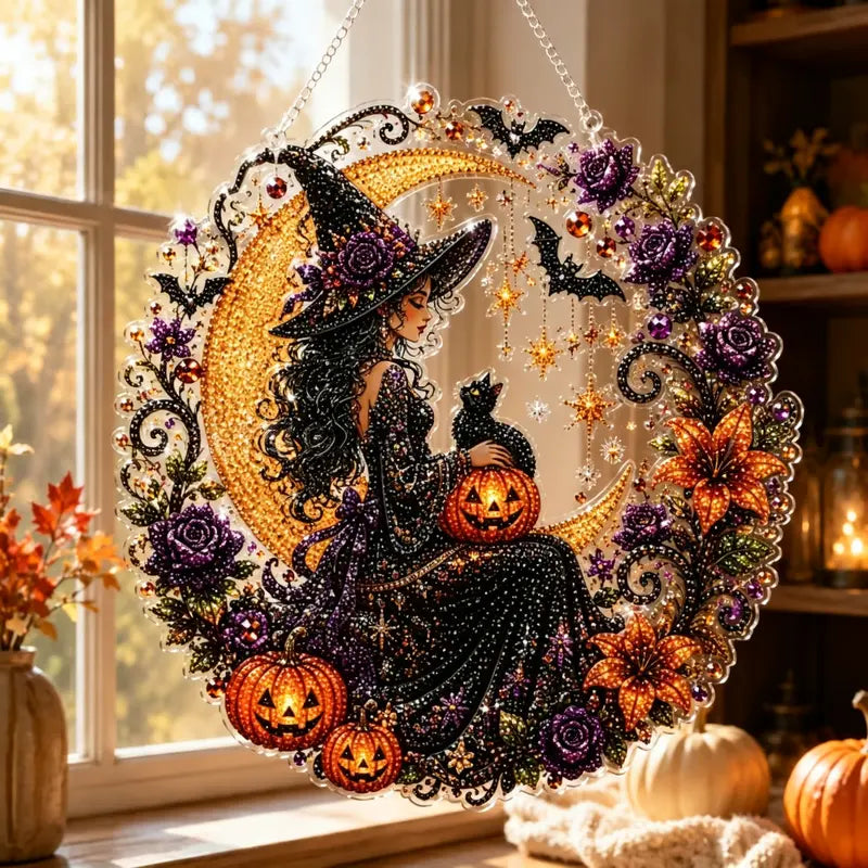 Halloween Diamond Painting Hanging Ornament Kit