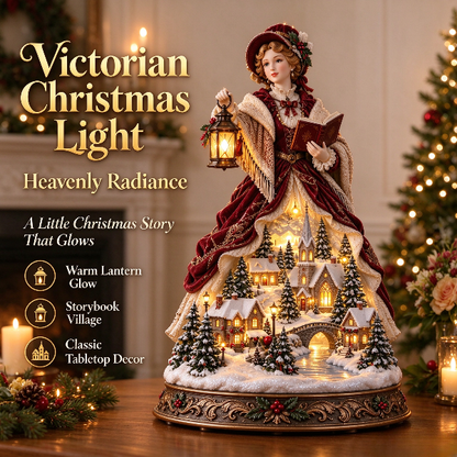 ✨👩 Victorian Christmas Lady Light Figurine