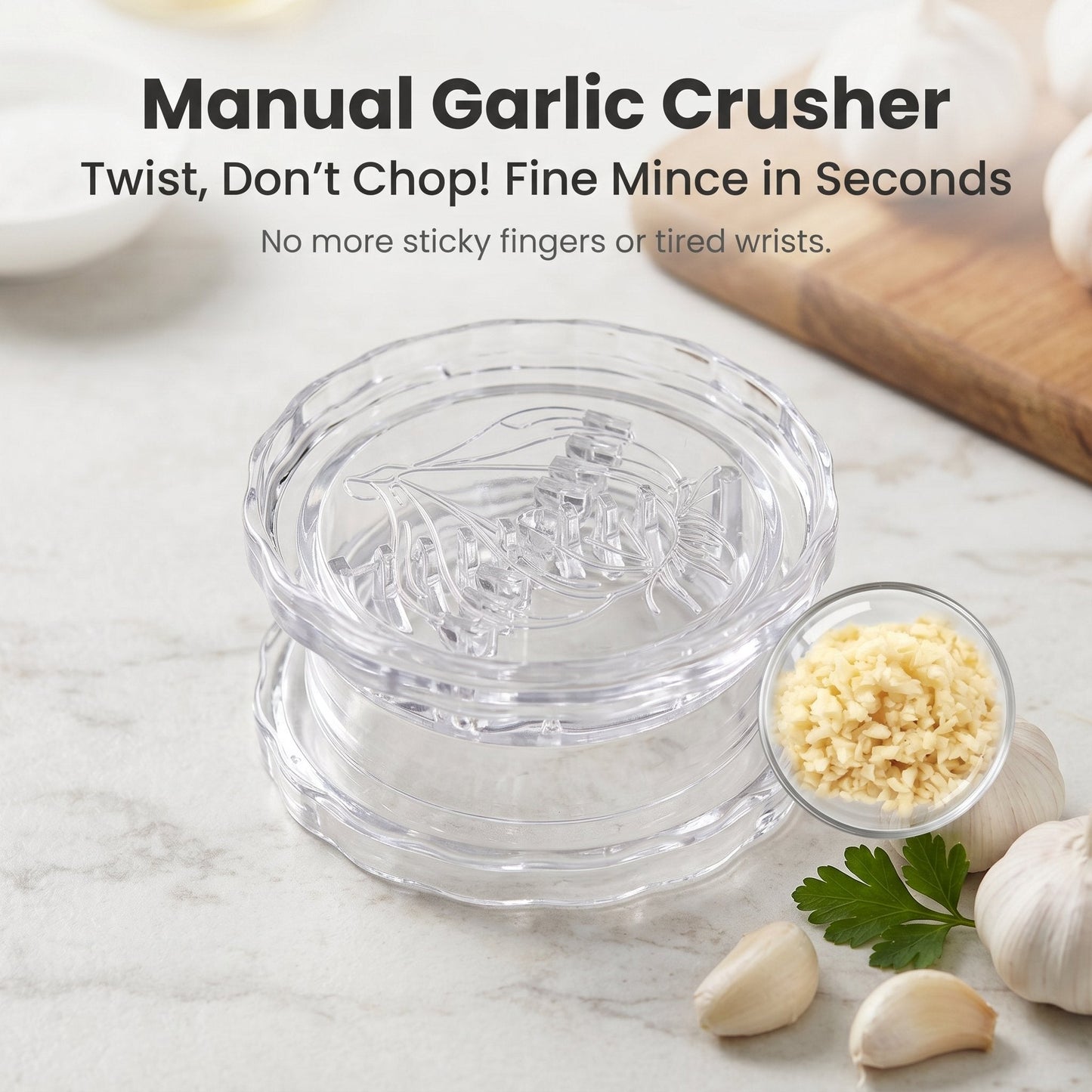 🎁Last Day Buy 1 Get 1 Free🔥Effortless Twist Garlic Press & Mincer Tool