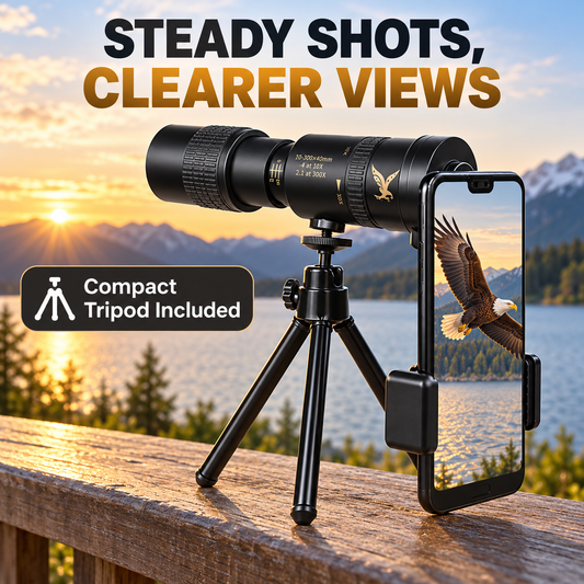 🔭 Arctic P9 High Power Military Monocular Telescope with Smartphone Adapter & Tripod