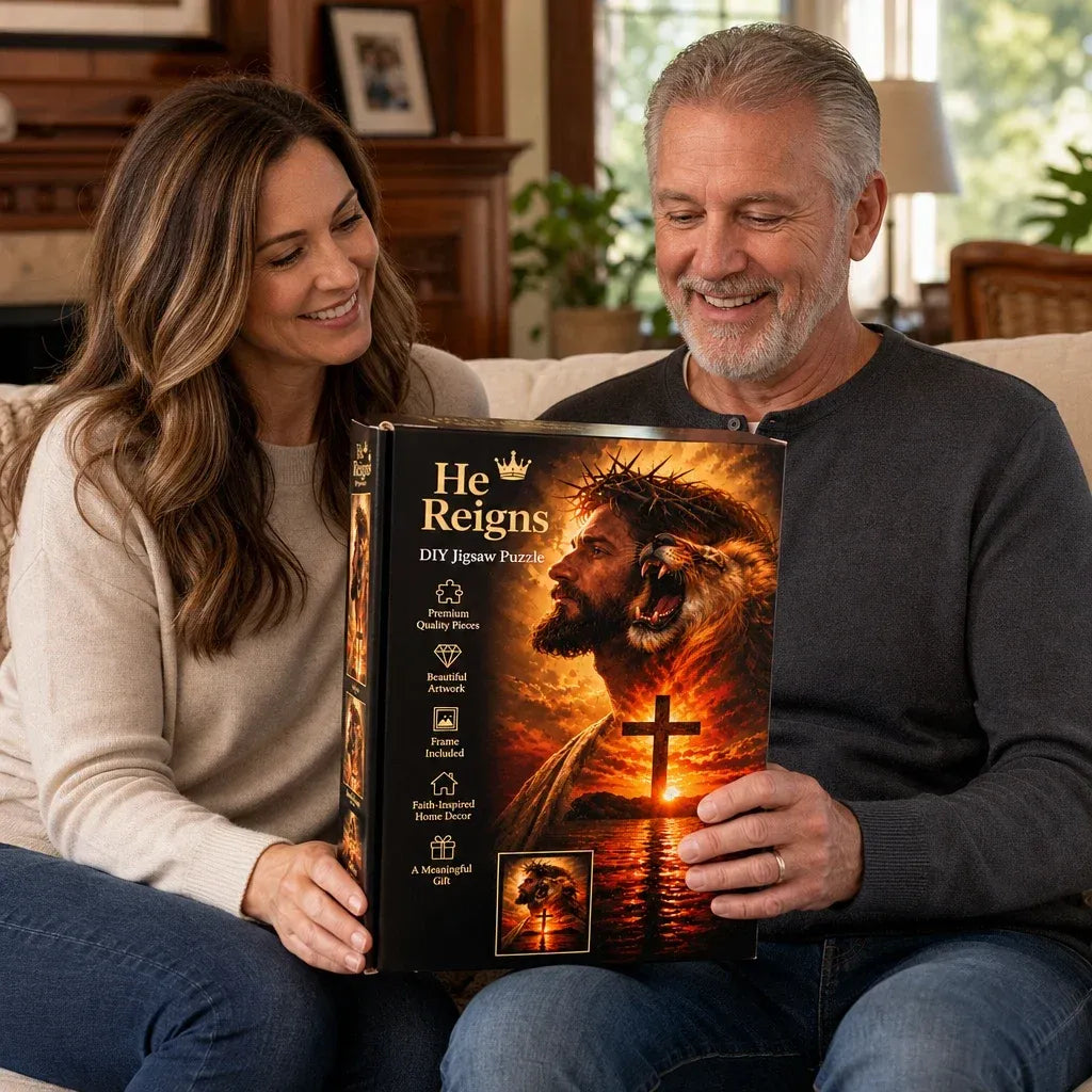 👑✝️ He Reigns — DIY Christian Jigsaw Puzzle