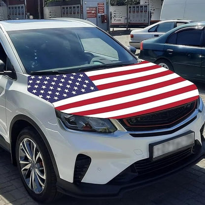 🔥65K+ Sold American Eagle Car Hood Flag Cover 🇺🇸🦅 No Glue, No Tools, Install in 1 Minute 🚗