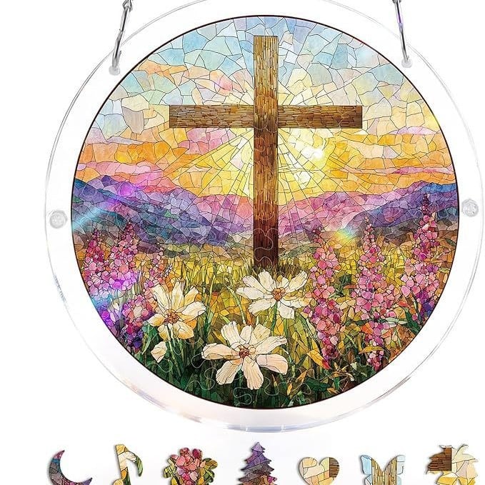 🔥LAST DAY SPECIAL PRICE☀️🛍️Acrylic Jigsaw Puzzle Suncatcher