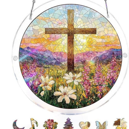 🔥LAST DAY SPECIAL PRICE☀️🛍️Acrylic Jigsaw Puzzle Suncatcher