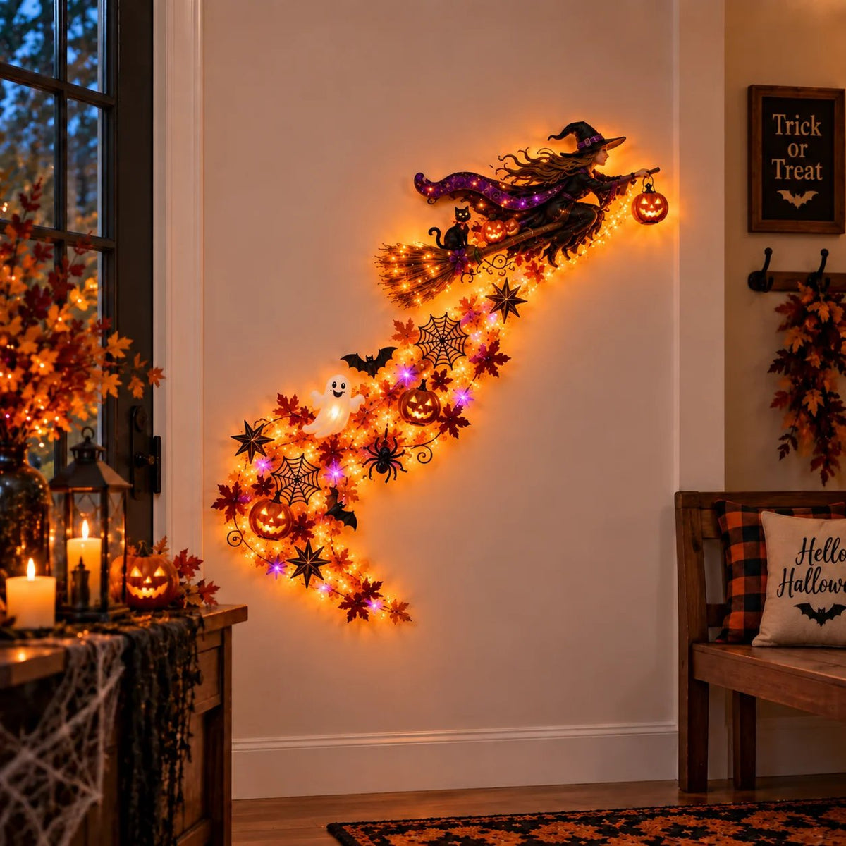 ⏰ LAST DAY 49% OFF -🎃 Halloween Magic Trail Wall Light Collection
