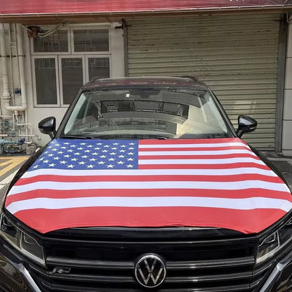🔥65K+ Sold American Eagle Car Hood Flag Cover 🇺🇸🦅 No Glue, No Tools, Install in 1 Minute 🚗
