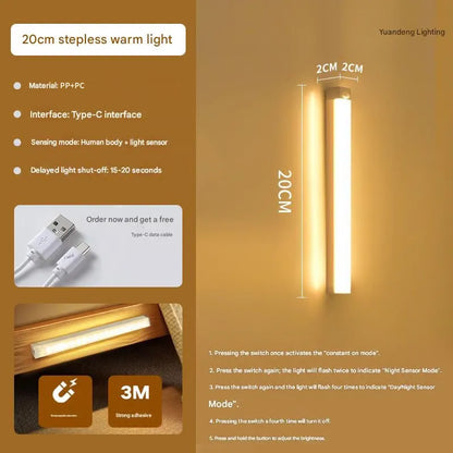 Punch-free Smart Sensor Magnetic Rechargeable LED Lights