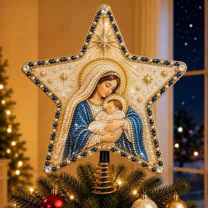 Floralshe DIY Pearl Art Tree Topper - ✝️ The Birth of Jesus