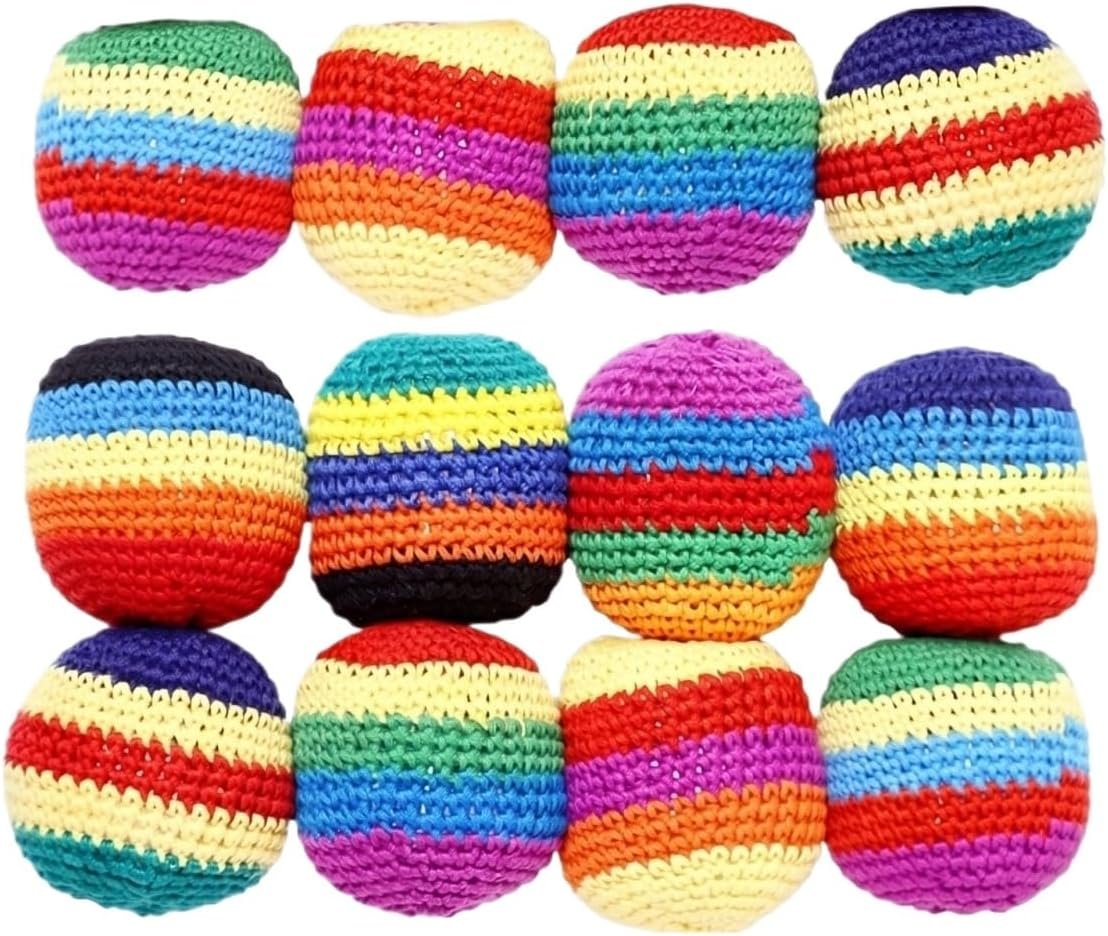 💥45K+ SOLD⚽️Handmade Knitted Hacky Sack Footbags 2026 Upgraded Assorted Set
