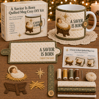 ✝️ Christmas Faith Mug Cozy Sewing Kit