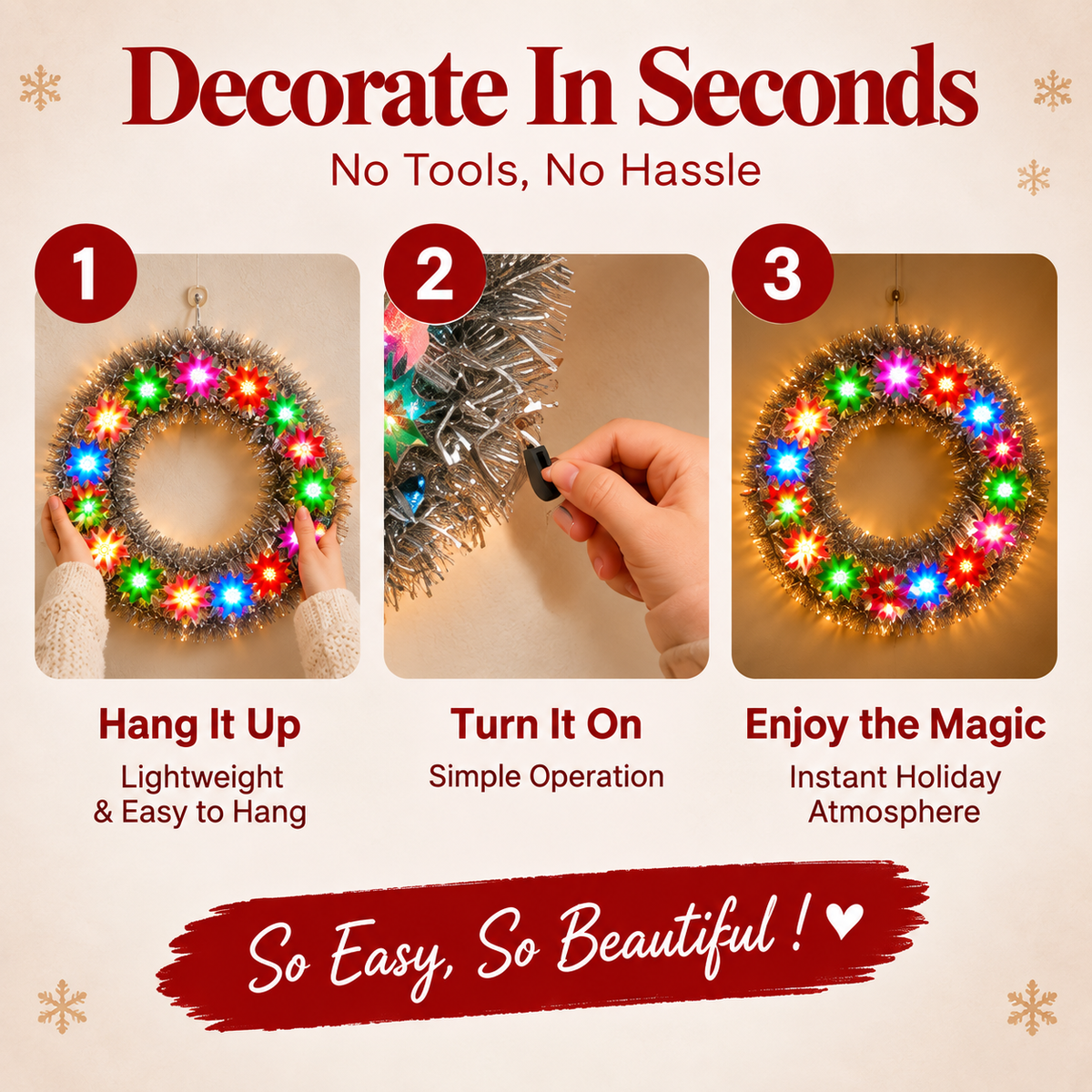 💥Hot Sale49% Off -✨ MerryGlow™ Vintage Christmas Wreath