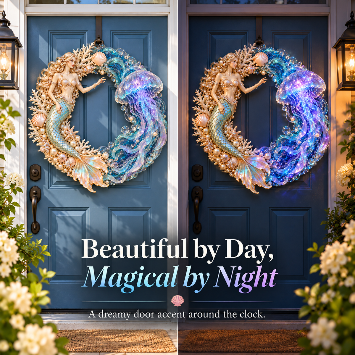 🔥 Last Day 50% OFF-🌊 Oceanic Wonderland—Mermaid and Jellyfish Decorative Garland