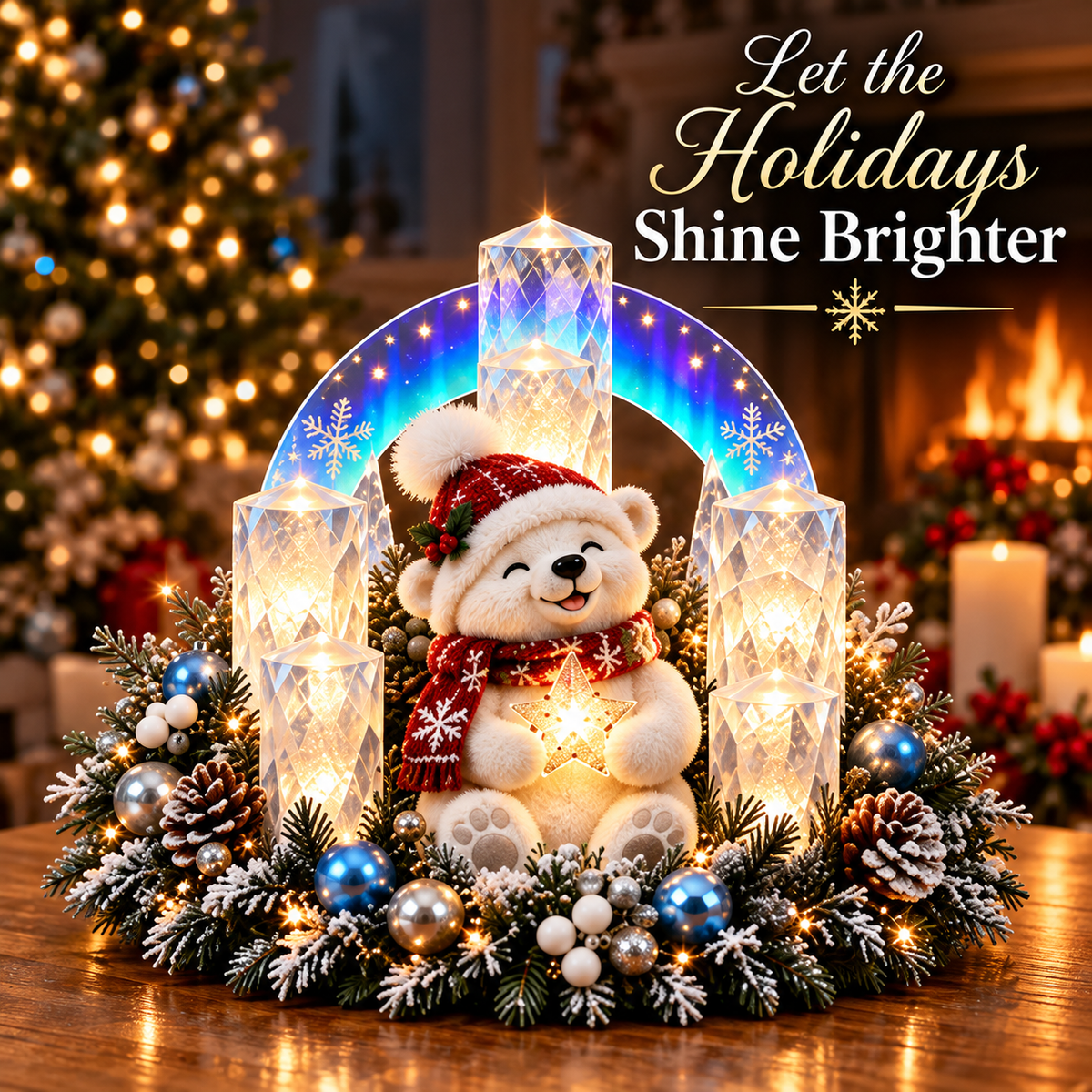 ⏰ LAST DAY 49% OFF - 🎄Flameless Christmas Candle Decorations