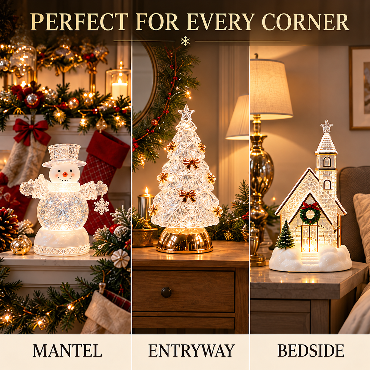 ✨ Last Day – 49% OFF🎄Season Fable™ – Enchanted Christmas Light-Up Tabletop Décor