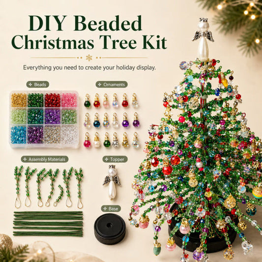 🎁𝟒𝟗% 𝐎𝐅𝐅 𝐅𝐥𝐚𝐬𝐡 𝐒𝐚𝐥𝐞!DIY Beaded Christmas Tree Kit – 🎅Create Your Own Sparkling Holiday Decoration