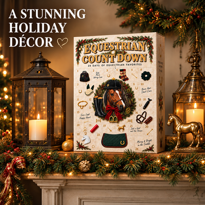 ⏳ Last Day 50% OFF-🐴24 Day Equestrian Countdown Calendar