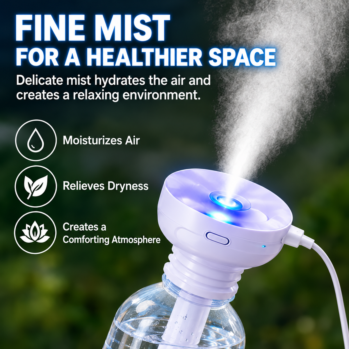 ⏳ Last Day 50% OFF-💦Portable Humidifier