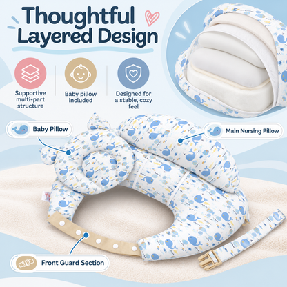 🔥Last Day 49% OFF👶 Ergonomic Nursing Pillow 🍼 Hands-Free Feeding Cushion with Adjustable Strap & Baby Pillow