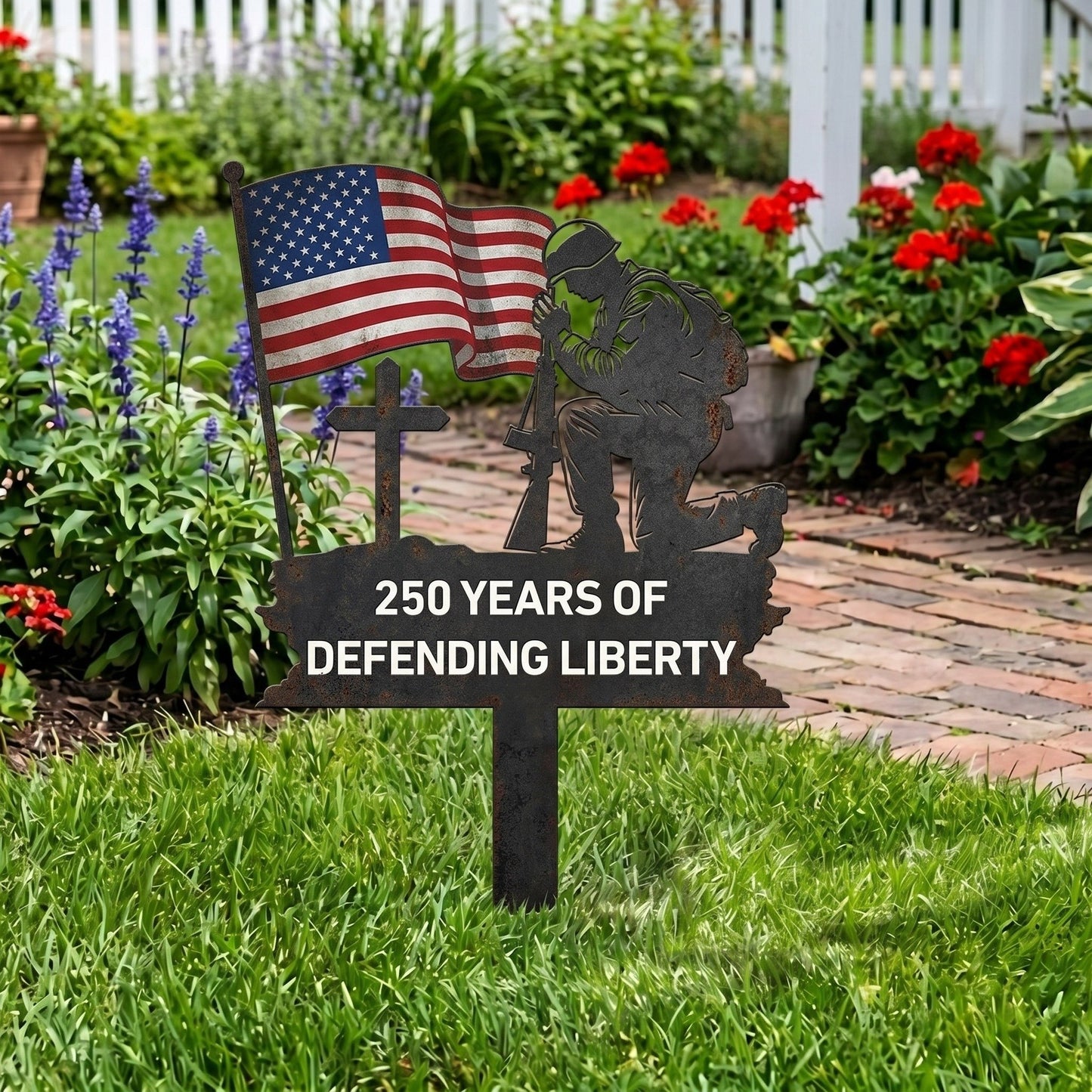 250th Anniversary Garden Stake