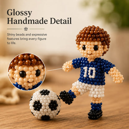 🔥LAST DAY 50% OFF⚽ Soccer Fan Beaded Craft Kit |Build Your Dream Team