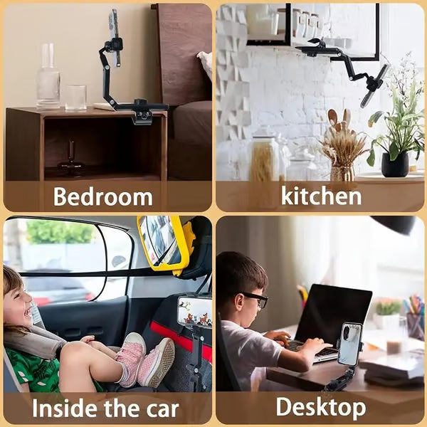 🔥2026 New 1080° Multi-function Sun Visor Universal 360 Degree Rotating Phone Holder Suitable for Any Scene Car Holder