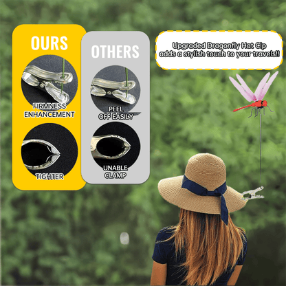 🧢Dragonfly Decor Hat Clip-Lifelike Dragonfly Clips