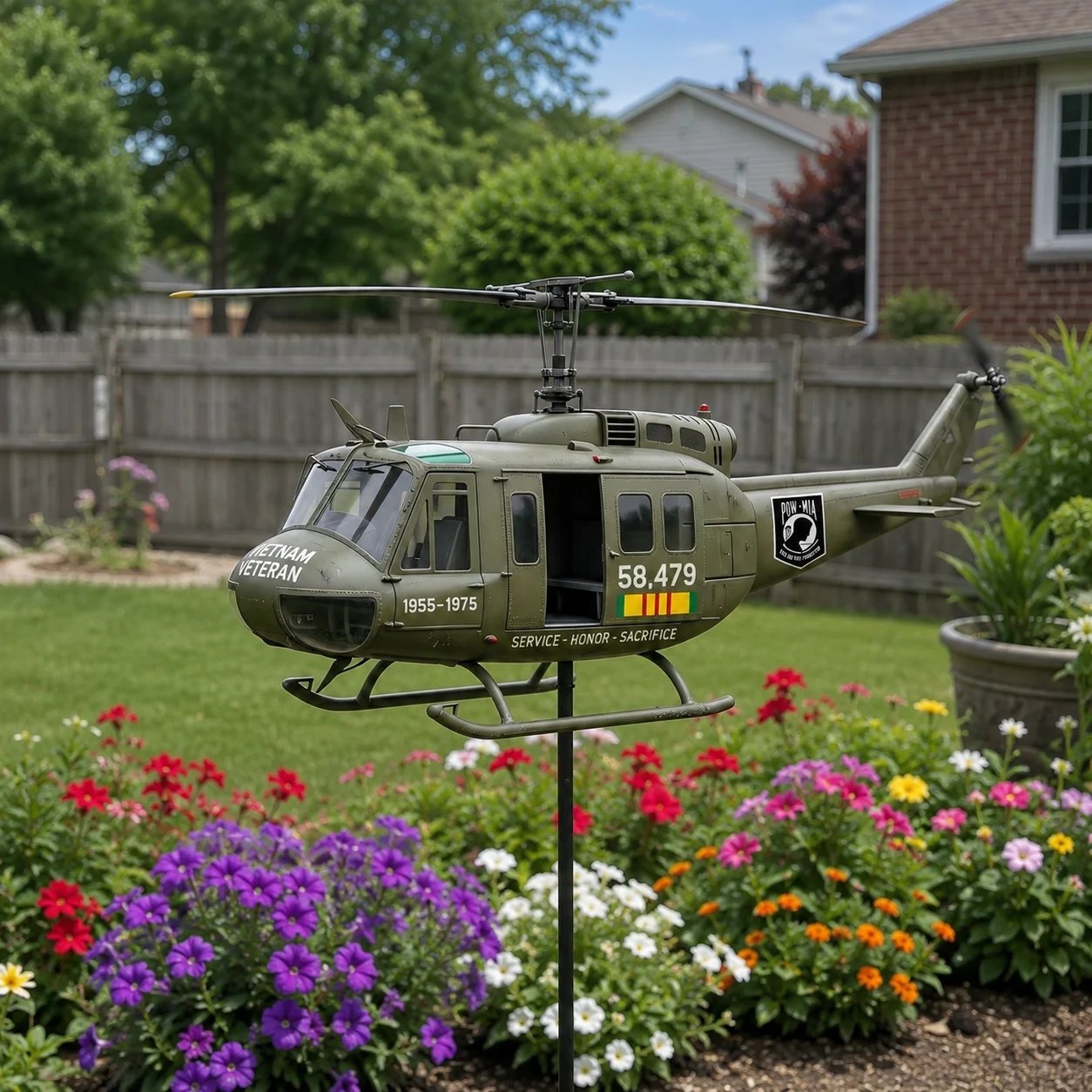 🎁Last Day Promo: 49% OFF 🎖️UH-1 Huey Veteran Tribute Collector Wind Spinner-✈️Buy 2 Free Shipping Today!