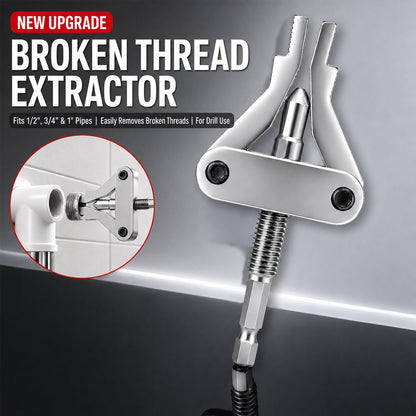 🛠️Broken Pipe Thread Extractor Tool—Fast Drill-Powered Broken Fitting Removal Tool