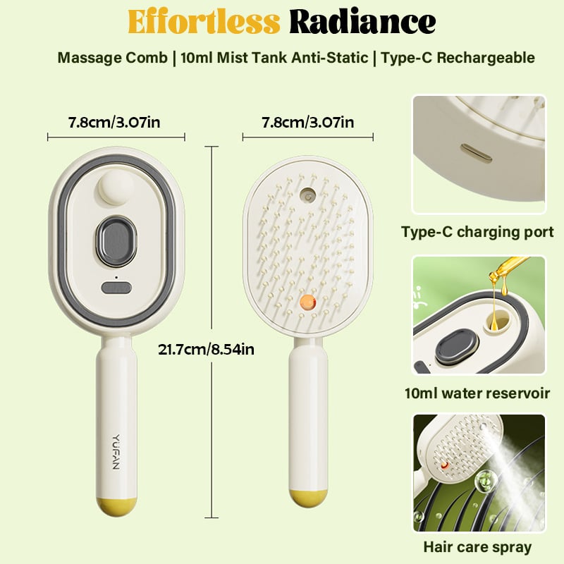 🔥LAST DAY 50% OFF - 💆2026 Electric Steaming Massage Hair Care Brush