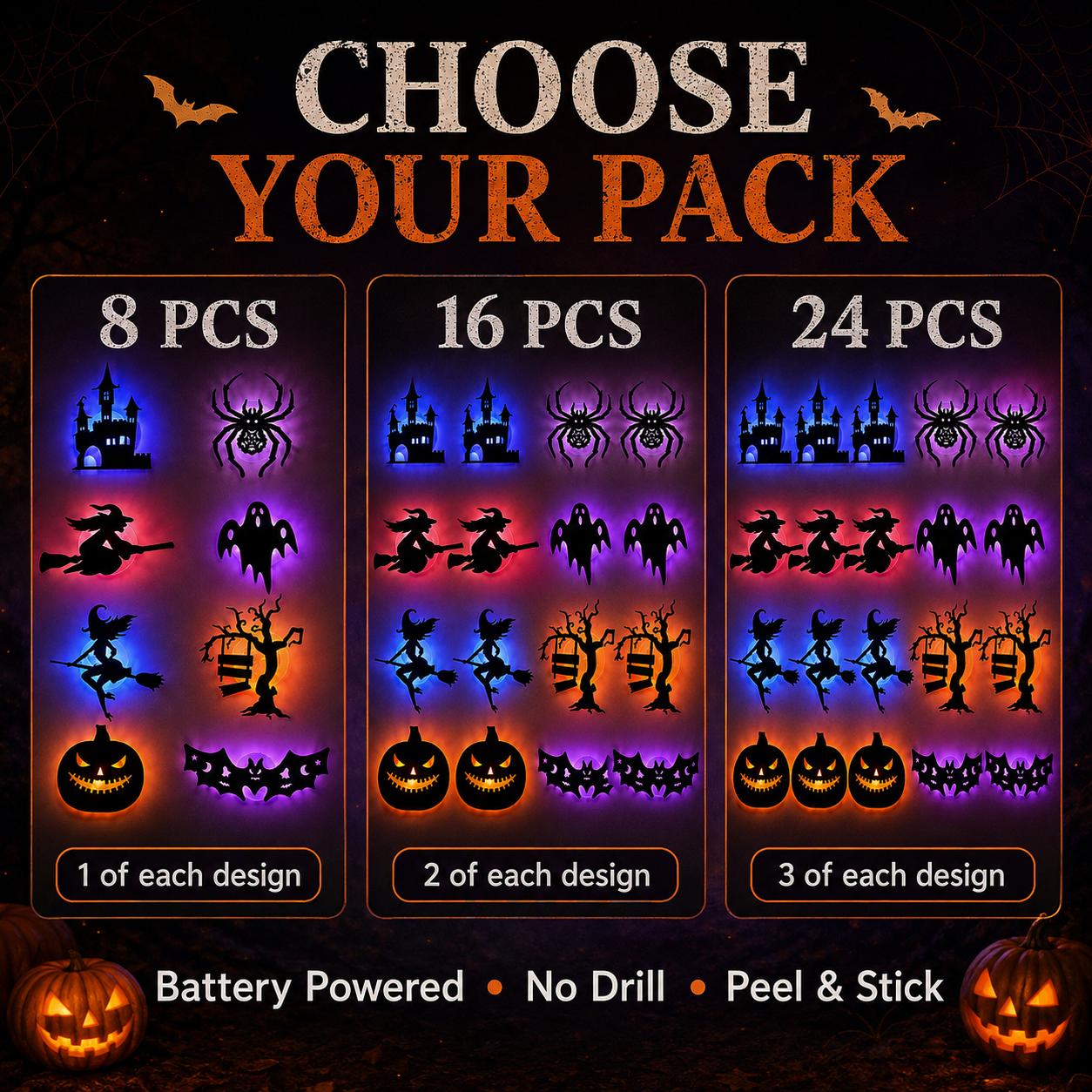 🎃 Halloween Flash Sale 50% OFF – LED Silhouette Wall Light Stickers