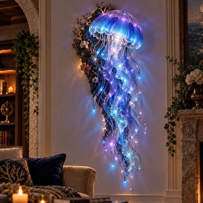 ⏰Limited Stock 49% OFF - 🌊✨ Enchanted Ocean Legends™ Lighted Wall Décor Collection 🐋🧜‍♀️