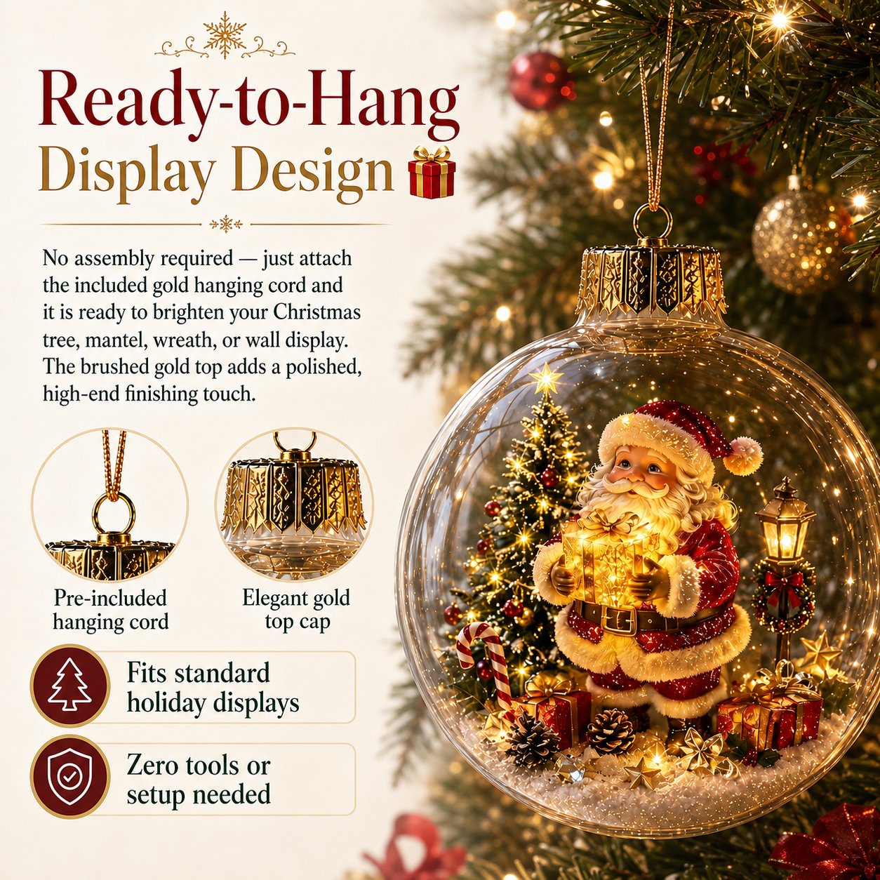 🎄Light Up Christmas Diorama Ornamen – A Magical Mini Winter Wonderland for Your Holiday Home