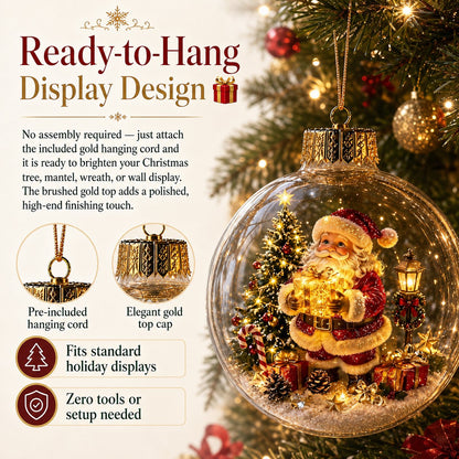 🎄Light Up Christmas Diorama Ornamen – A Magical Mini Winter Wonderland for Your Holiday Home