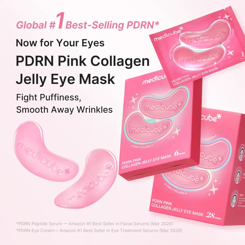 👁️ PDRN Collagen Eye Mask – De-Puff & Firm with NAD, Hydrogel Patches for Tired Eyes
