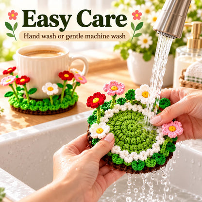 ✨ Last Day – 60% OFF!🌟Handmade Crochet Floral Coaster | Everlasting Table Art 🌸