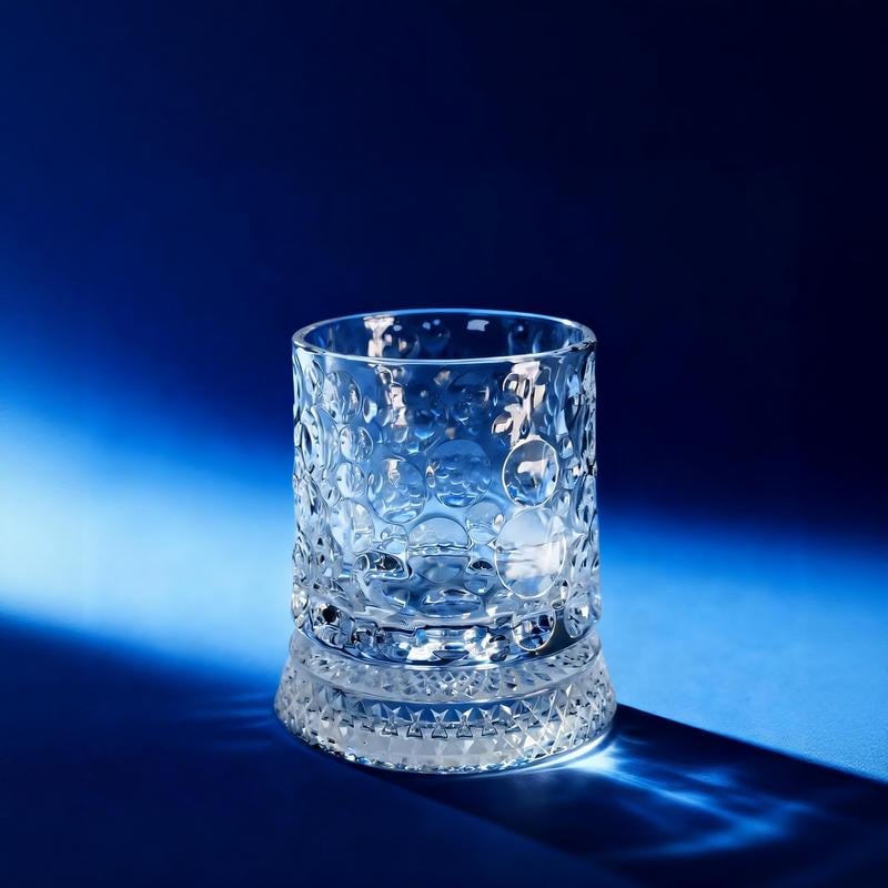Luxury 360° Spinning Crystal Glass – Star-Cut Stress Relief Whiskey & Wine Glass