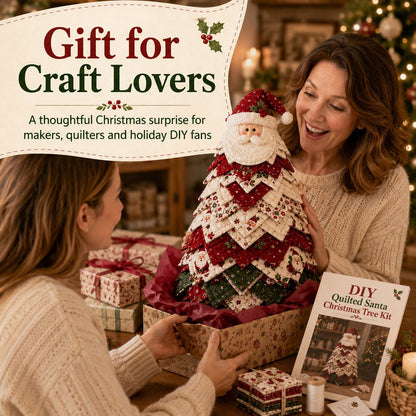 🔥Last Day 49% OFF ✨DIY Quilted Santa Christmas Tree Kit