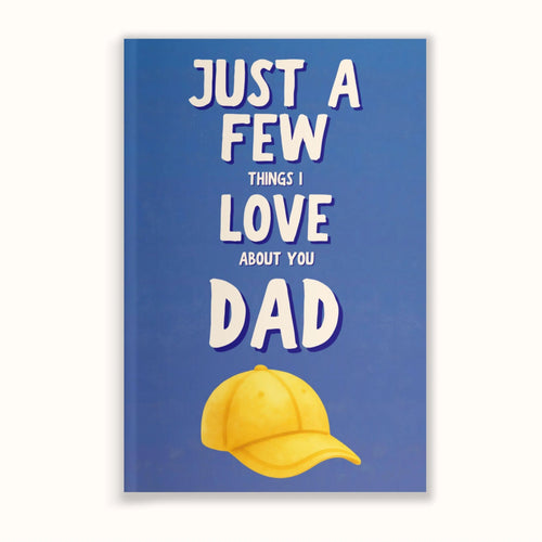 🔥HOT SALE 50% OFF - ❤️👨‍👧‍👦Just A Few Things I Love About You, Dad – Fill-in-the-Blank Memory Book | Personalized Father’s Day Gift