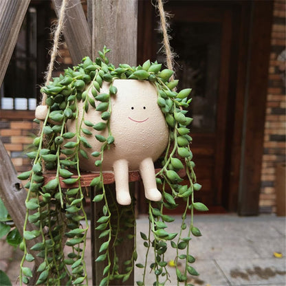 Garden Swing Small Flower Pot – Cute Mini Planter for Succulents, Patio, Balcony & Home Garden Decor