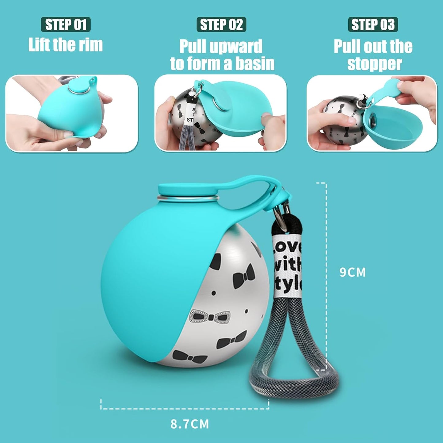 🔥 HOT SALE  49% OFF🔥Portable Dog Water Bottle – 285ml