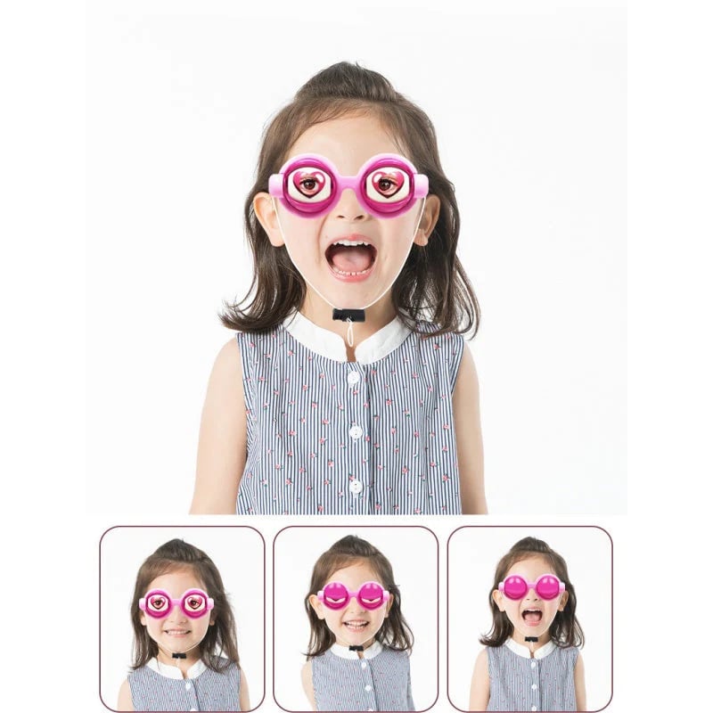 👀 Kids Pull-String Blinking Crazy Glasses - Party Prank Prop for Non-Stop Laughter 🎉