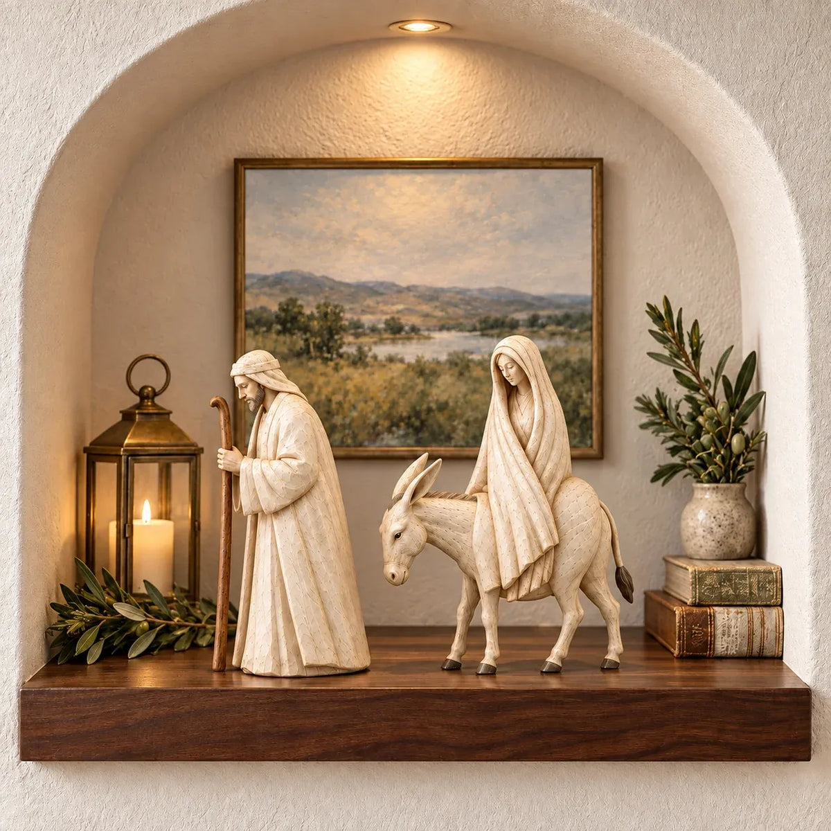 ⏳ Last Day 50% OFF-✝️Journey to Bethlehem Nativity Figurine Set