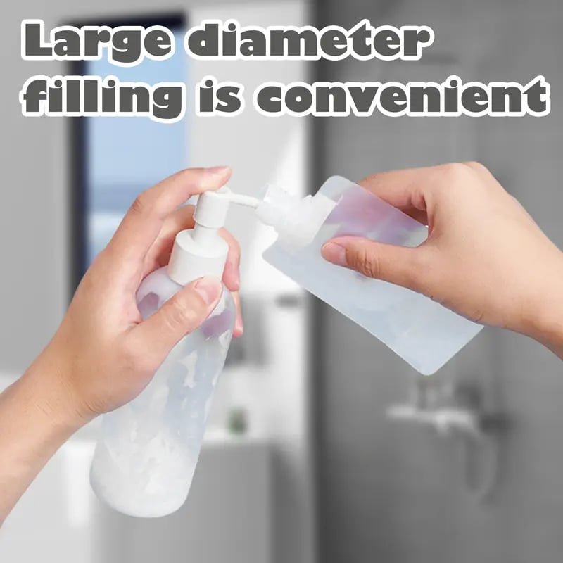 12 Counts Reusable Plastic Pouches, Versatile Liquid Carriers for Picnics and Outings