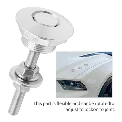 🔒 4PCS Universal Quick Release Latches – Aluminum Push Button for Car & DIY