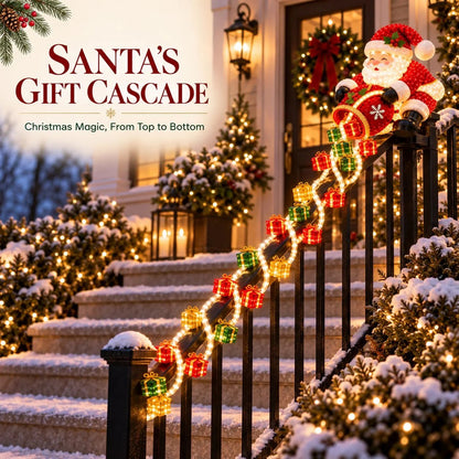 🔥LAST DAY 50% OFF -🎅 Santa Magic Gift Cascade Railing Light