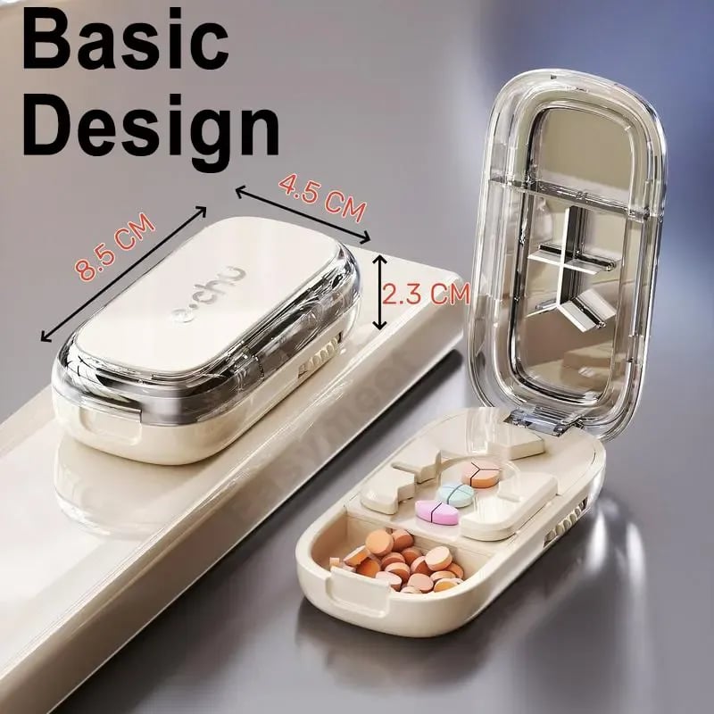 24-Hour Flash Deal⏰Upgrade-Designed Compact 3-in-1 Pill Splitter Organizer