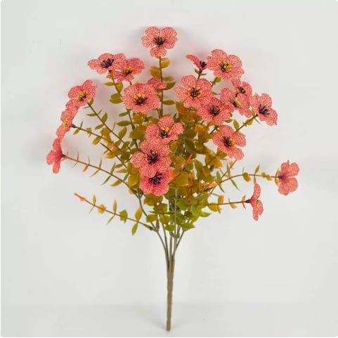 🍂Artificial Fall Eucalyptus & Violet Flower Arrangement — Bring The Warm Beauty Of Autumn Into Your Home