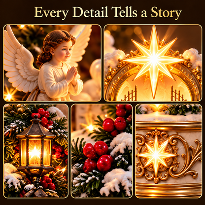✨ Last Day – 60% OFF!✨ Heavenly Nativity Christmas Tree™ Light-Up Ornament✝️